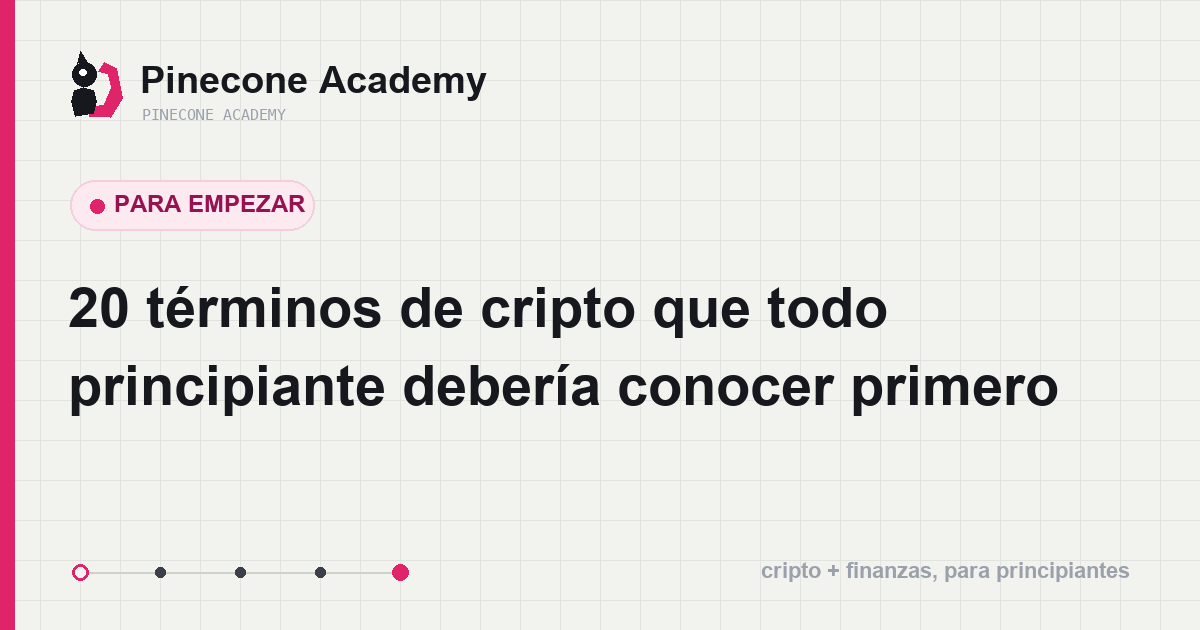 Muro de tarjetas con los términos clave para el principiante: spot, futuros, clave privada y más